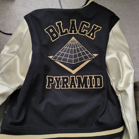VARSITY JACKET Black Pyramid  XXL - Picture 1 of 4